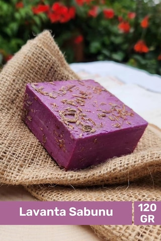 Sabun %100 Doğal Güzel Kokulu El Yüz Saç Cilt Vücut Orijinal Lavanta Sabunu 120g - 2 Adet Karışık