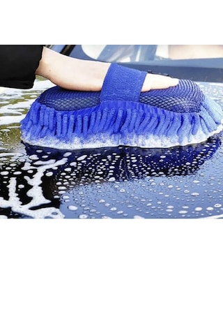Point Mikrofiber Araba Yıkama Eldiveni Süngeri Temizleme Oto Bakım Yıkama Bezi Havlu