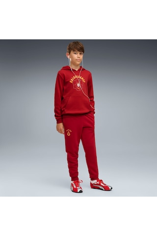 Puma Galatasaray Ftblculture Genç Kapüşonlu Sweatshırt 787646 01 Kırmızı