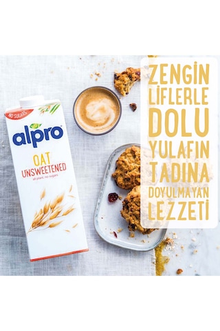 Alpro Şekersiz Yulaf Sütü 4 x 1 L