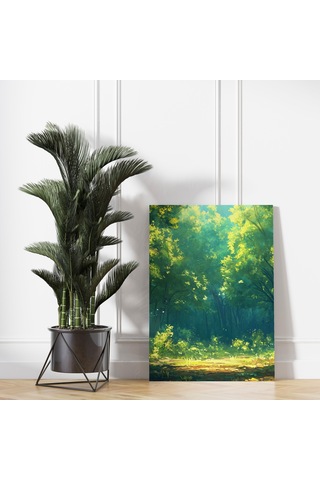 Yeşil Doğa Patikası Kanvas Tablo - Nv00293
