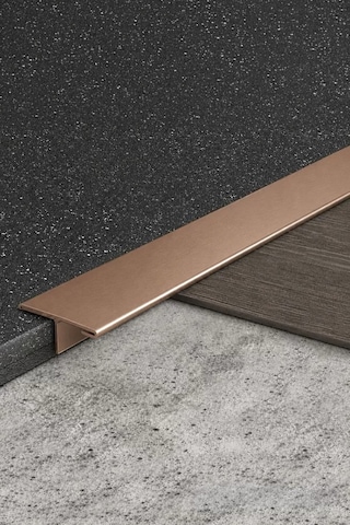 Kapı Eşik T Profili Bakır Bronz İnoks Metal Renk 244 Cm