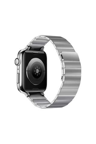 Newface Apple Watch Uyumlu 38mm Kr404 Huks Kordon - Gümüş