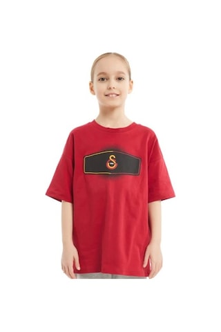 Galatasaray Lisanslı Kırmızı Çocuk T-shirt KIrmızı