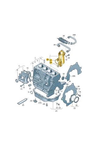 Skoda Fabia 2005-08 1.4 Bky Bud Motor Yağ Separatörü 036103464ah