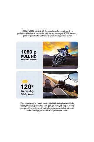 Q28 5.3 Bluetooth Kameralı Intercom - 1500 Mah Su Geçirmez Kask İçi Motosiklet Kulaklık