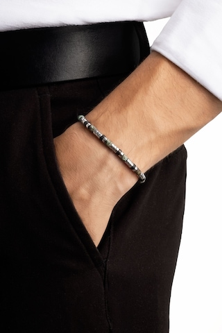 Poseidon 21 Cm Çelik Erkek Bileklik Gri