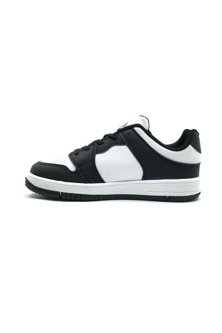 Cool Haykat Kısa Sneaker Spor Ayakkabı Siyah / Beyaz Siyah - Beyaz