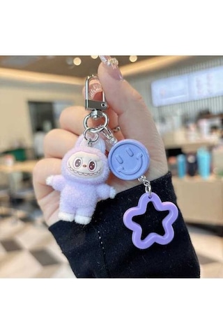 Novahub Minis Labubu Koyun Peluş Okul Çantası Kolye, 5cm, Üniseks, 14+ Yaş