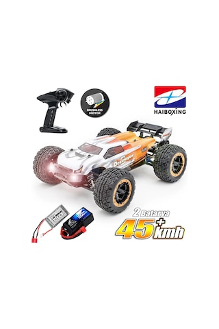 Haıboxıng 1/16th Scale 4wd Brushless Truck Uzaktan Kumandalı Araba Rtr Turuncu + 1500 Mah 7.4v 2s 30c Lipo Batarya