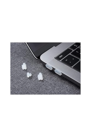 Usb-c Ve 3.5 Mm Jack Toz Tıkacı Seti Telefon Tablet Laptop Port Koruyucu, 4 Type-c + 1 Kulaklık, Toz Su Oksit Önleyici Silikon Kapak Şeffaf