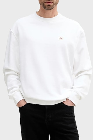 Calvin Klein Erkek Sweat Lv04rc273g Yaf Beyaz Beyaz