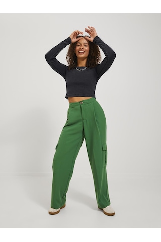 Kadin Uzun Kollu Crop Tisört - Feline - 12249435 Black