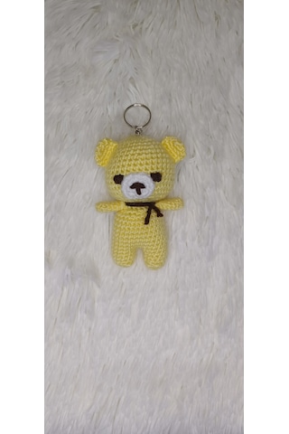 Amigurumi Ayıcık Anahtarlık Sarı