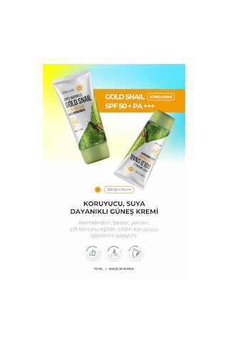 Lebelage Leke ve   Salyangoz Özü İçeren Gold Snail Spf 50 + Güneş Kremi