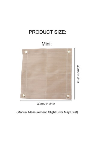 Samdoo Cam Fibre Korozyon & Ateş Direnci Islaklık Matı - Çadır, Barbekü, Piknik İçin Taşınabilir 30x30cm Mini Boyut Çok Renkli