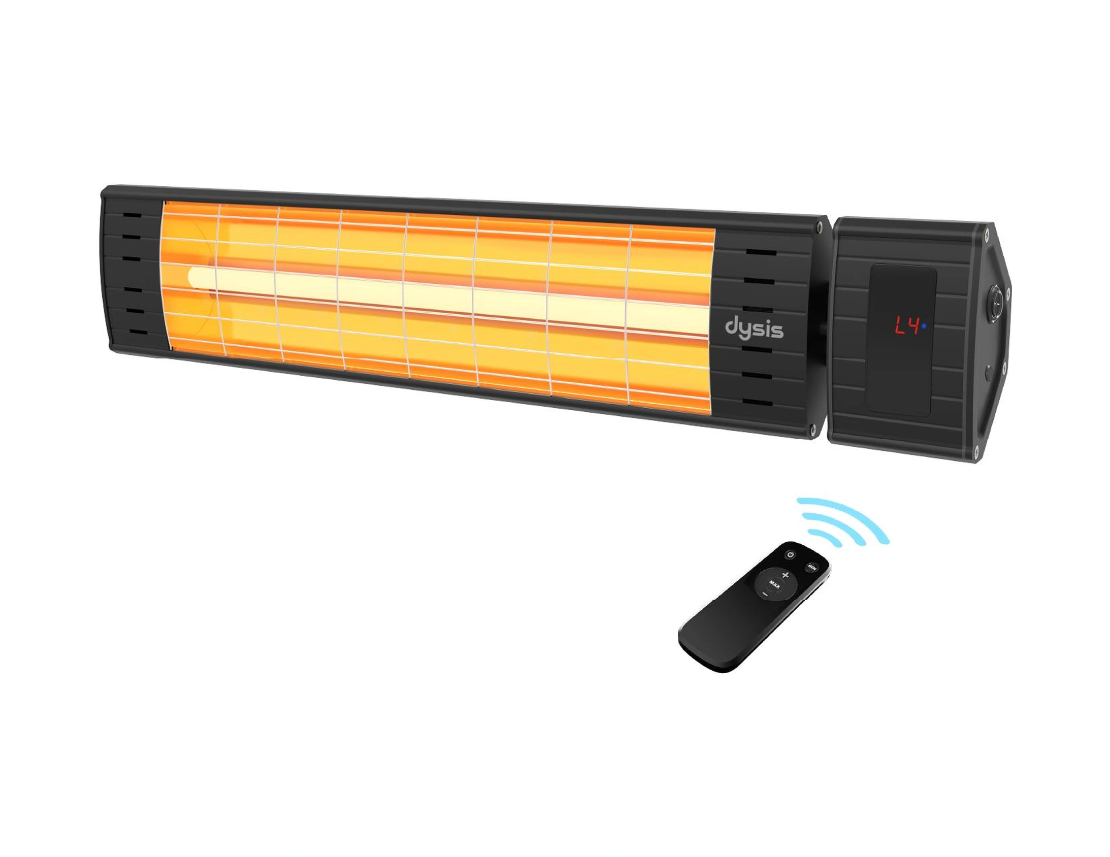 Simfer Sp2351 Art Plus Karbon Serisi Ip65 Suya-toza Dayanıklı 2300 W Siyah Uzaktan Kumandalı İç/dış Mekan Isıtıcı