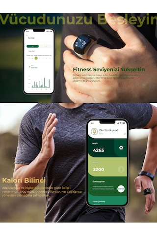Iqibla Smart Ring J01 Jood Akıllı Zikir Yüzüğü Pembe