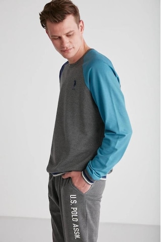 U.s. Polo Assn. 18718 Erkek Yuvarlak Yaka Pijama Takımı 001