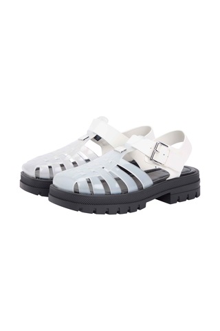 Tommy Hilfiger Kadın Marka Logolu Şık Görünümlü Rahat Tabanlı Günlük Kullanıma Uygun Ekru Sandalet En0en02949 Ybl