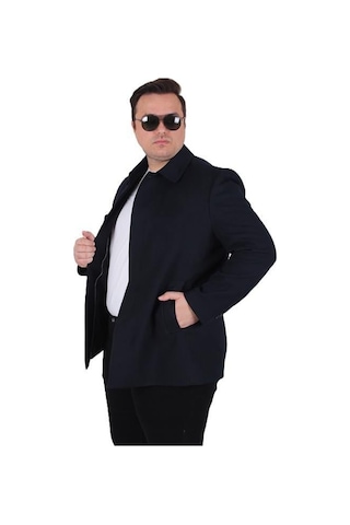 Starbattal Erkek Büyük Beden Kaşmir Kaban 103008 Lacıvert Lacivert