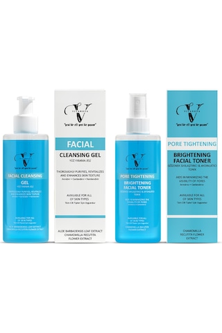 Vitanova Gözenek Sıkılaştırıcı ve Aydınlatıcı Tonik 250 ML + Arındırıcı ve Canlandırıcı Yüz Yıkama Jeli 250 ML