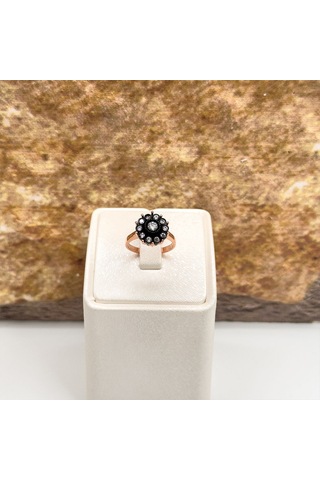 Elmas Montür Rosegold Gül Modeli Gümüş Set Takım Rose Gold