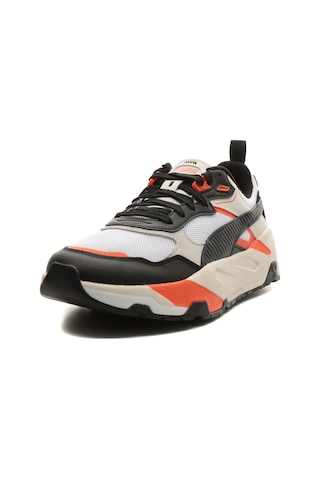 389289-36 Puma Trinity Flat Erkek Spor Ayakkabı Beyaz 389289-36 Beyaz Siyah Turuncu Çok Renkli