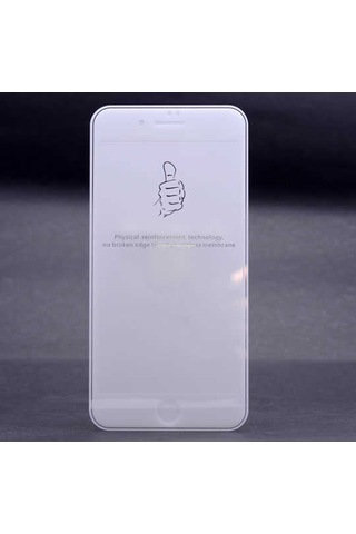 Apple Uyumlu iPhone 8 Plus Zore Kenarları Kırılmaya Dayanıklı Cam Ekran Koruyucu