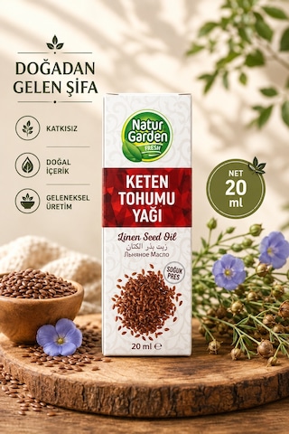 Natur Garden Keten Tohumu Yağı 20 ML