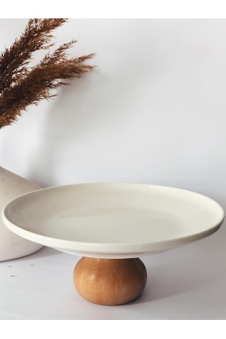 Ayaklı Sunumluk,meyvelik, Salata Kasesi,pasta Tabağı beyaz