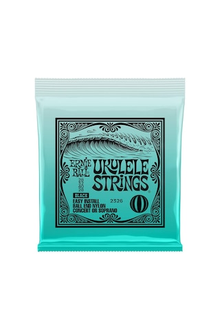 Ernie Ball Konseri/soprano Ball End Naylon Ukulele Telleri - Siyah