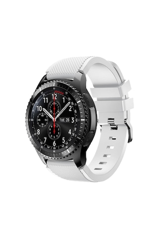 E2m Huaweı Watch 22mm Krd-12 Frontier Silikon Beyaz Kordon