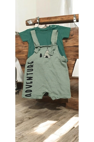 Askılı Şort T-shirt Takım Renkli