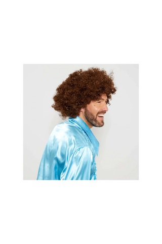 Kahve Renk Kıvırcık Afro Bonus Peruk Bx40 Diğer