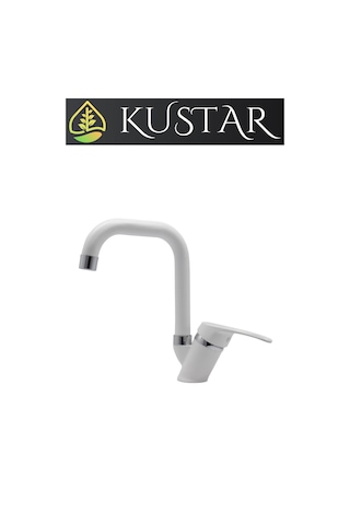 Kustar Oviedo Mix Aç Kapa Kısa Banyo Lavabo Bataryası Beyaz