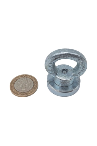 Ø32 Mm Çapında Balıkçı Mıknatısı Halkalı Mıknatıs 15 30 Kg Çekme Gücü