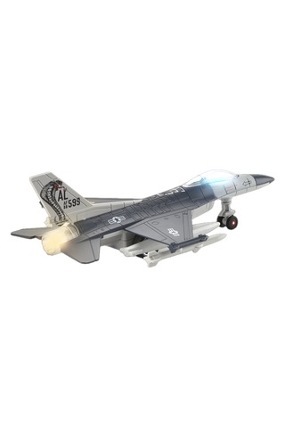 Diecast Kobra Savaş Uçağı Gri