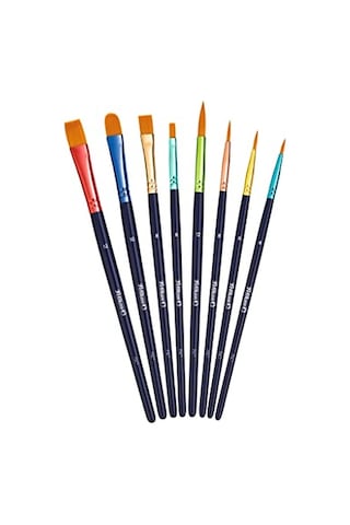De 8 Pinceaux Synthétiques De Qualité Supérieure
