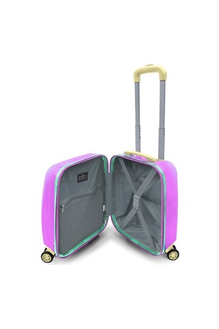 Coral High Renkli Çizgili Mini Kabin Boy Valiz 40cm 16786 Çok Renkli