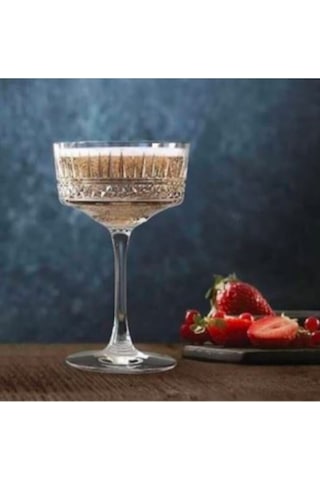 Elysia 12'l Şampanya Bardağı 260cc Elysia Ayaklı Kadeh Bardak Sunum Kadehi 12 Adet Şeffaf