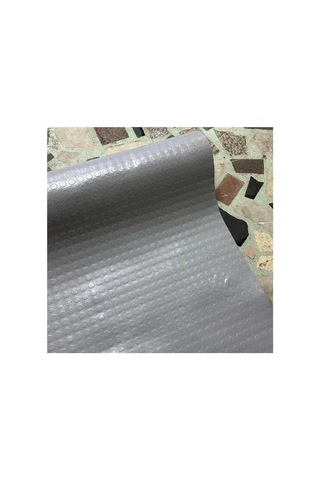 Pvc Desenli Zemin Kaplama Muşambası 2mm 1x5 Metre Kaymaz Araç Konteyner Oto Taban Kaplaması Gri