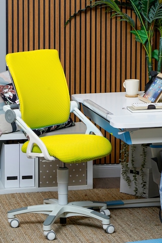 Creo Mobili Yükseklik Ve Sırt Ayarlı Sirius Çalışma Sandalyesi Ofis Ve Bilgisayar Koltuğu Sarı/sarı Gri