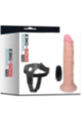 Hızlı Express Xise Jack 19 CM Belden Bağlamalı Titreşimli Anal Vibratör Dildo