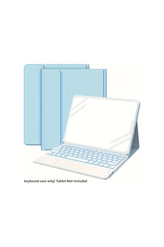 Honeybeeshop Mavi İpad Uyumlu Pro 11 Ve Air4/5/6 10.9 İcin 7 Renkli Aydinlatmali Cikarilabilir Klavyeli İpad Uyumlu Kilifi İpad Uyumlu 9 8 10 11 Pro 1-4 Nesil Air 3/4/5 Air 11 M2 2024 İcin