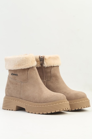 Pierre Cardin Pc-52415-3076 Süet Vizon - Kadın Bot 001