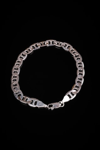 Encili Silver 925 Ayar Gümüş 7 Mm Barlı Figaro Model Zincir Bileklik Gümüş