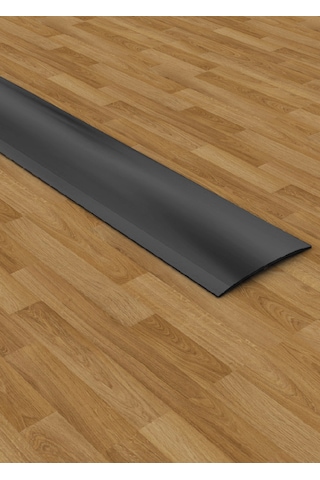 Paslanmaz Çelik Kapı Eşik Geçiş Profili 4/244 Cm Parlak Siyah
