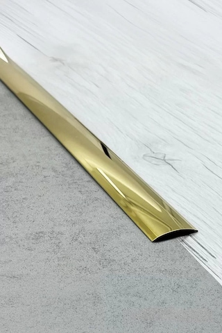 Paslanmaz Çelik Kapı Eşik Geçiş Profili 4/244 Cm Parlak Gold