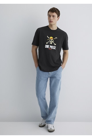 Mavi Loose Siyah Erkek T-shirt M0612662-70092 Siyah